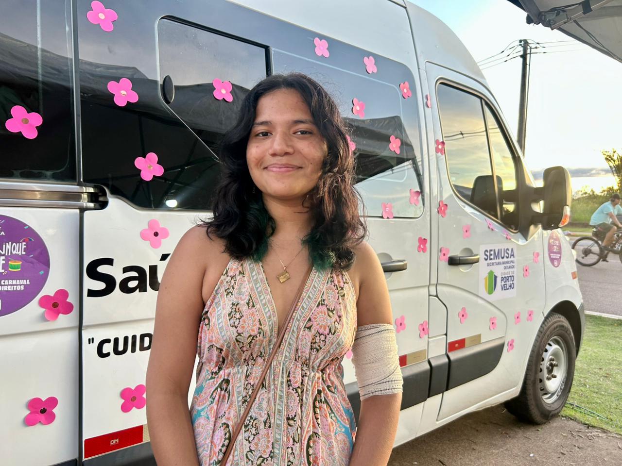 Ana Clara Lopes realizou o procedimento de inserção do implante contraceptivo durante a açã